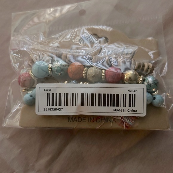 New 3pc Exquisite Bohemian Chic Elephant Tassel Beaded Bracelet - Picture 5 of 5